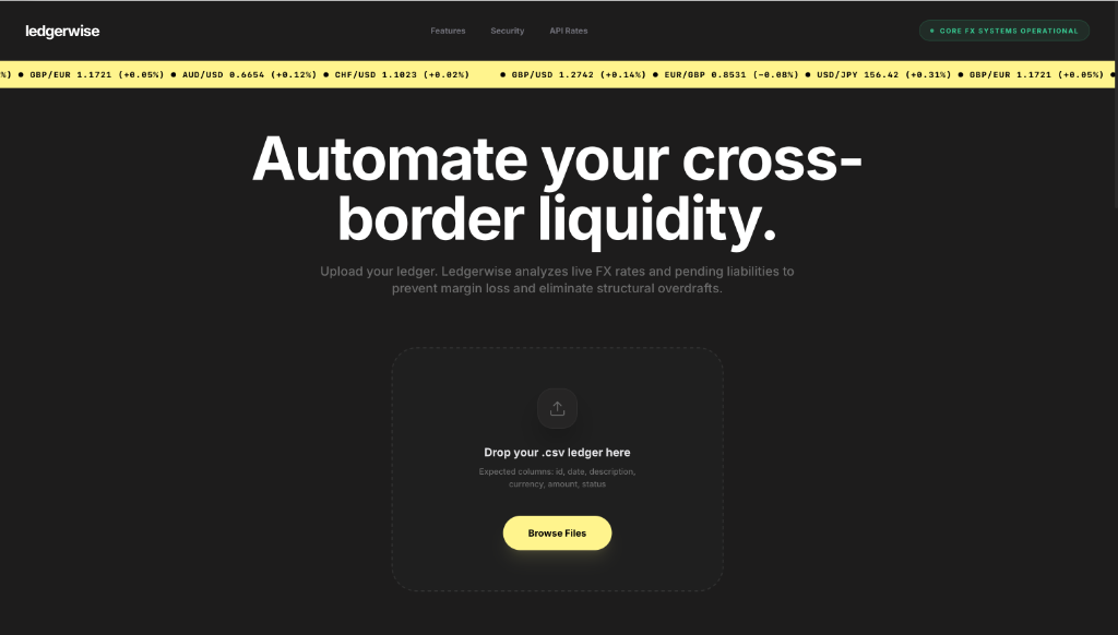 Ledgerwise — Enterprise Treasury Co-Pilot